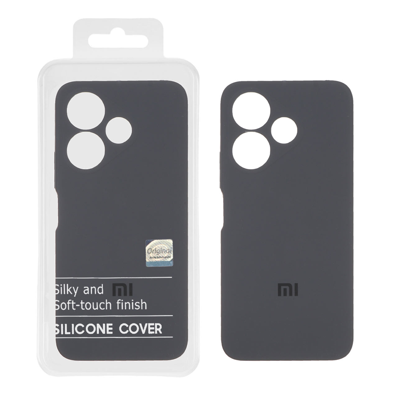 1348226 قاب سیلیکونی پاک کنی اورجینال Master Quality مدل Xiaomi Redmi 13X / Redmi 13 4G / Poco M6 4G - خاکستری (پک دار) - تصویر 1