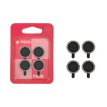 محافظ لنز رینگی اورجینال نگین دار Xiaomi Poco X6 Pro - مشکی (پک صورتی)