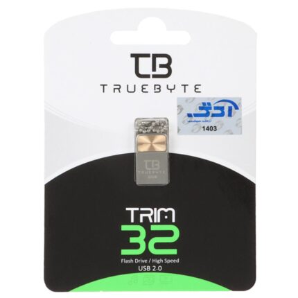فلش مموری TRUEBYTE USB2.0 مدل TRIM ظرفیت 32GB - طلایی (گارانتی مادام العمر شرکت آی تین)