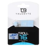 TRUEBYTE TROLL USB2.0 Flash Memory - 16GB آبی (گارانتی مادام العمر شرکت آی تین)