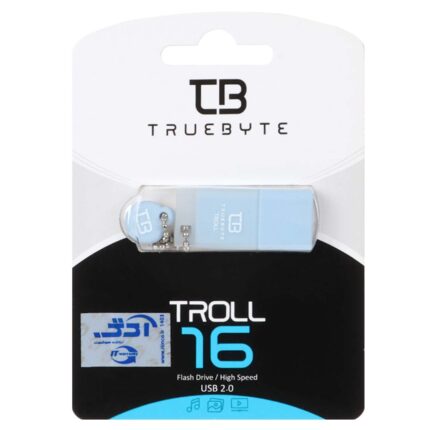 TRUEBYTE TROLL USB2.0 Flash Memory - 16GB آبی (گارانتی مادام العمر شرکت آی تین)