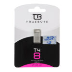 TRUEBYTE T4 USB2.0 Flash Memory - 8GB نقره ای (گارانتی مادام العمر شرکت آی تین)