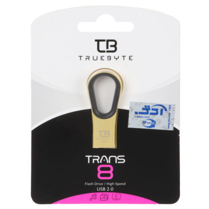 TRUEBYTE TRANS USB2.0 Flash Memory -8GB طلایی (گارانتی مادام العمر شرکت آی تین)