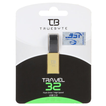 TRUEBYTE TRAVEL USB2.0 Flash Memory - 32GB طلایی (گارانتی مادام العمر شرکت آی تین)