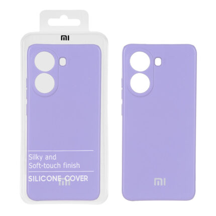 قاب نیو سیلیکون محافظ لنزدار RFF مدل Xiaomi Poco X7 Pro - یاسی (پک دار)