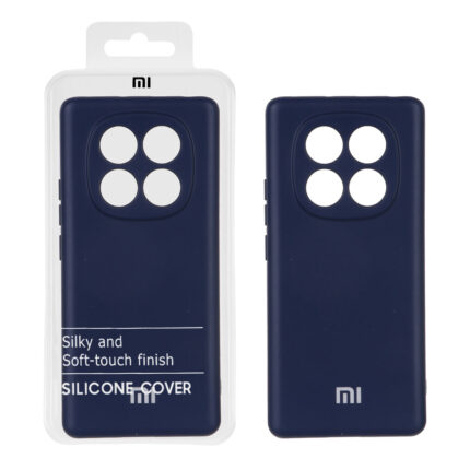 قاب نیو سیلیکون محافظ لنزدار RFF مدل Xiaomi Redmi Note 14 Pro 4G - سرمه ای روشن (پک دار)
