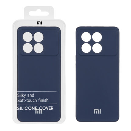قاب نیو سیلیکون محافظ لنزدار RFF مدل Xiaomi Poco X6 Pro 5G / Redmi K70E - سرمه ای (پک دار)