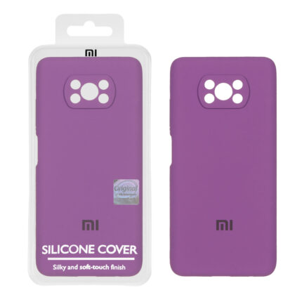 قاب سیلیکونی پاک کنی اورجینال Master Quality مدل Xiaomi Poco X3 / Poco X3 Pro / Poco X3 NFC - ارغوانی (پک دار)