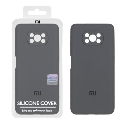 قاب سیلیکونی پاک کنی اورجینال Master Quality مدل Xiaomi Poco X3 / Poco X3 Pro / Poco X3 NFC - خاکستری (پک دار)