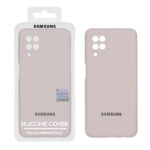 قاب سیلیکونی پاک کنی اورجینال Master Quality مدل Samsung Galaxy A12 / M12 / F12 - خاکی (پک دار)
