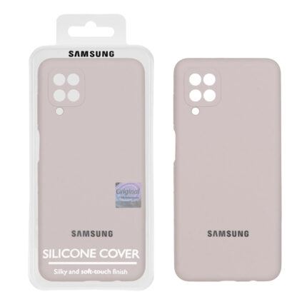 قاب سیلیکونی پاک کنی اورجینال Master Quality مدل Samsung Galaxy A12 / M12 / F12 - خاکی (پک دار)