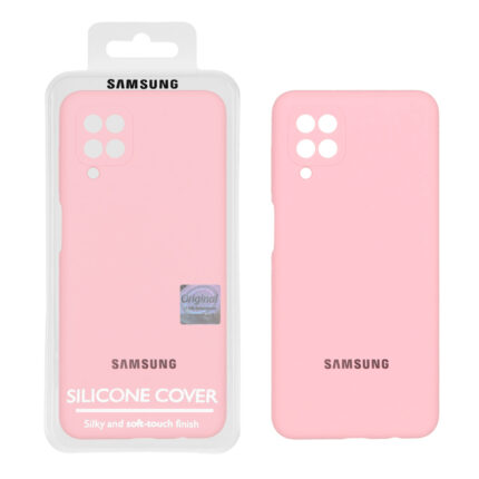 قاب سیلیکونی پاک کنی اورجینال Master Quality مدل Samsung Galaxy A12 / M12 / F12 - صورتی (پک دار)