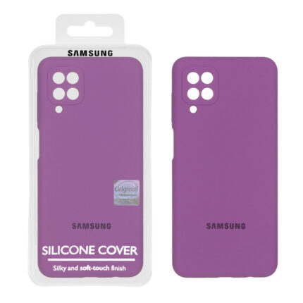 قاب سیلیکونی پاک کنی اورجینال Master Quality مدل Samsung Galaxy A12 / M12 / F12 - ارغوانی (پک دار)