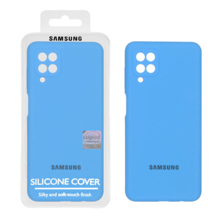 قاب سیلیکونی پاک کنی اورجینال Master Quality مدل Samsung Galaxy A12 / M12 / F12 - آبی (پک دار)