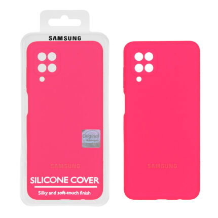 قاب سیلیکونی پاک کنی اورجینال Master Quality مدل Samsung Galaxy A12 / M12 / F12 - صورتی فانتزی (پک دار)