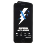 محافظ صفحه نمایش شیشه ای Super D Anti Static ALFA مدل Apple iPhone 6 / iPhone 6S / iPhone 7 / iPhone 8 / iPhone SE 2020 / iPhone SE 2022 - مشکی (بدون پک)