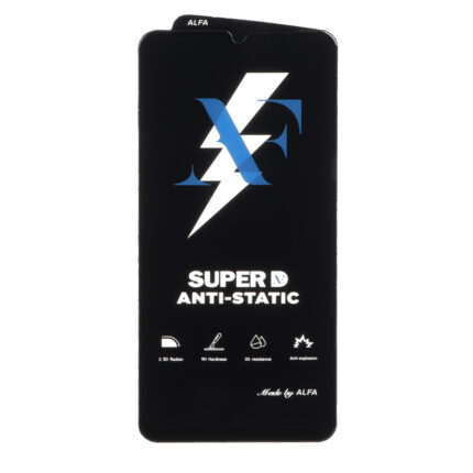محافظ صفحه نمایش شیشه ای Super D Anti Static ALFA مدل Xiaomi Redmi A3 / A3x / Redmi 10C / Redmi 12C / Redmi 11A / Redmi 10 Power / Poco C40 / Poco C55 / C61 (بدون پک)