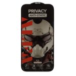 محافظ صفحه نمایش شیشه ای Full Cover ALFA Anti Static Privacy مدل Apple iPhone 16 / iPhone 15 / iPhone 14 Pro (بدون پک)