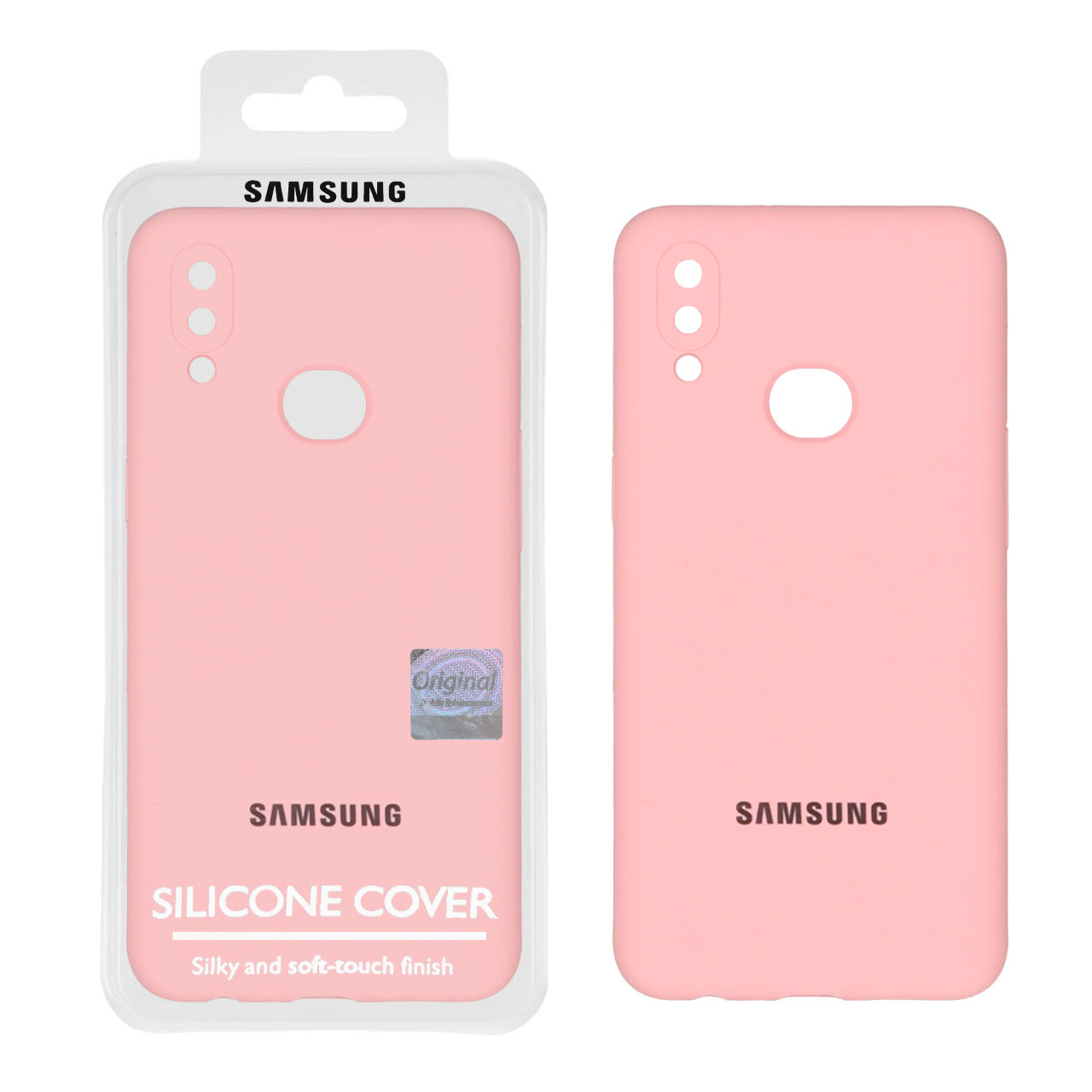1363536 قاب سیلیکونی پاک کنی اورجینال Master Quality مدل Samsung Galaxy A10s - صورتی (پک دار) - تصویر 1