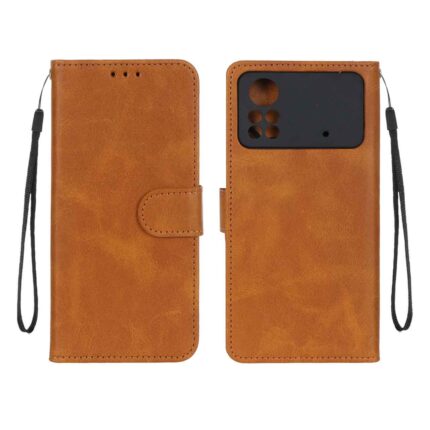 کیف موبایل مگنتی درجه یک MNC مدل Xiaomi Poco X4 Pro - عسلی