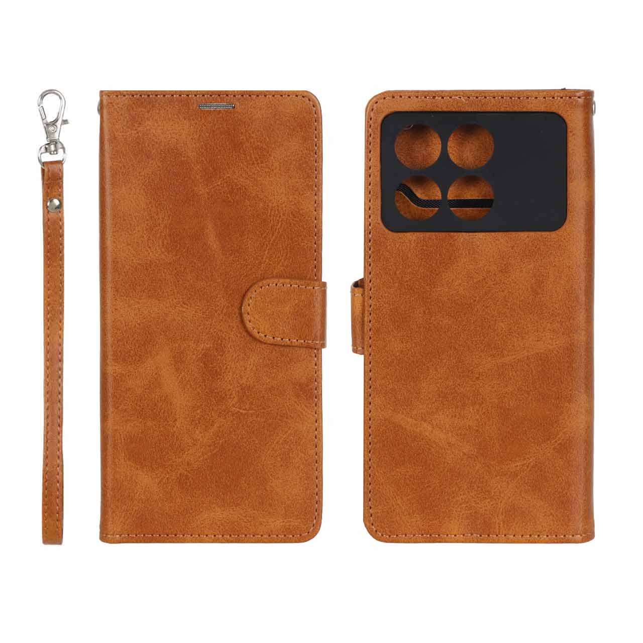 1366074 کیف موبایل مگنتی درجه یک MNC مدل Xiaomi Poco X6 Pro 5G / Redmi K70E - عسلی - تصویر 1