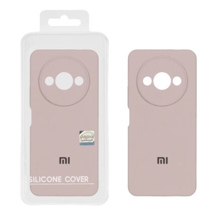 قاب سیلیکونی پاک کنی اورجینال Master Quality مدل Xiaomi Redmi A3 / A3x / Poco C61 - خاکی (پک دار)