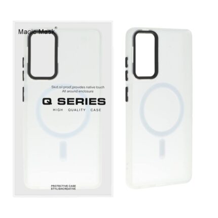 قاب اورجینال Magic Mask مات Magsafe بلک لنز  Samsung Galaxy S20 FE - سفید (پک دار)