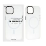 قاب اورجینال Magic Mask مات Magsafe بلک لنز  Apple iPhone 13 / iPhone 14 - سفید (پک دار)