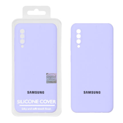 قاب سیلیکونی پاک کنی اورجینال Master Quality مدل Samsung Galaxy A50 / A50s / A30s - یاسی (پک دار)