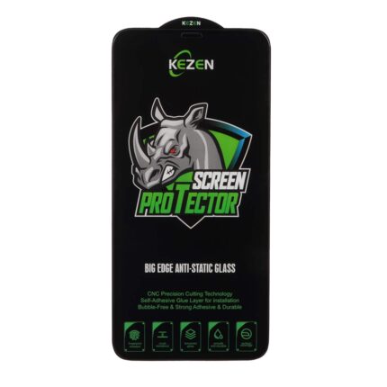 محافظ صفحه نمایش شیشه ای Full Cover Kezen Anti Static Big Edge مدل Apple iPhone 11 Pro Max / iPhone X Max / iPhone Xs Max