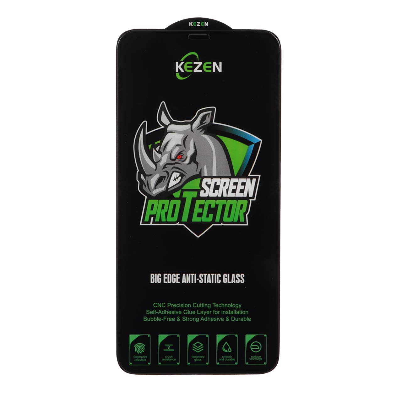 1369382 محافظ صفحه نمایش شیشه ای Full Cover Kezen Anti Static Big Edge مدل Apple iPhone 11 Pro Max / iPhone X Max / iPhone Xs Max - تصویر 1