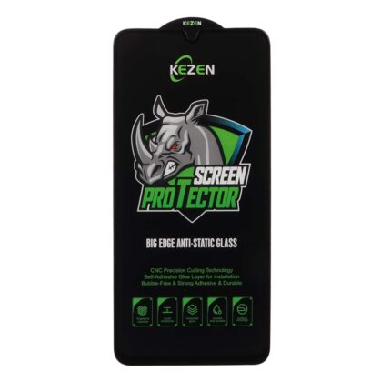 محافظ صفحه نمایش شیشه ای Full Cover Kezen Anti Static Big Edge مدل Samsung Galaxy A15 / A25 / A24 / M34 / F34