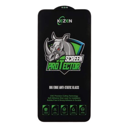 محافظ صفحه نمایش شیشه ای Full Cover Kezen Anti Static Big Edge مدل Samsung Galaxy A27 / A35 / A55