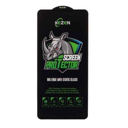 محافظ صفحه نمایش شیشه ای Full Cover Kezen Anti Static Big Edge مدل Samsung Galaxy A51 / A52 / A53 / M31s / S20 fe