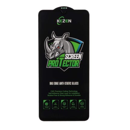 محافظ صفحه نمایش شیشه ای Full Cover Kezen Anti Static Big Edge مدل Xiaomi Redmi 14C / Poco C75 / Poco C71 / Redmi A5 / Redmi A3 Pro / Redmi A4