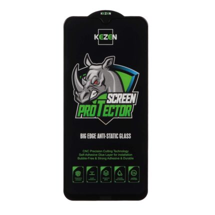 محافظ صفحه نمایش شیشه ای Full Cover Kezen Anti Static Big Edge مدل Xiaomi Redmi Note 8 / Redmi 8 / Redmi 8a