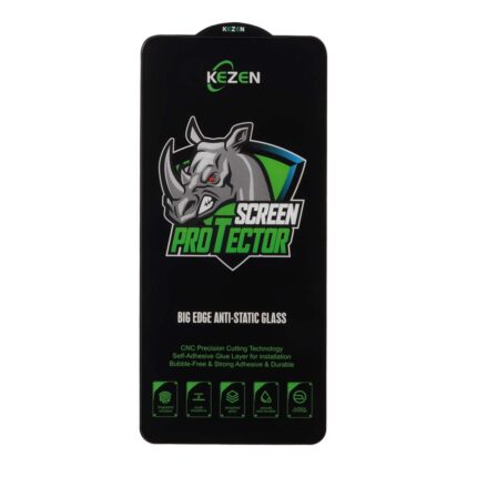 محافظ صفحه نمایش شیشه ای Full Cover Kezen Anti Static Big Edge مدل Xiaomi Redmi Note 14 4G / Note 12 Pro 4G / Note 11 Pro / Note 11 Pro Plus / Note 10 Pro 4G / Note 10 Pro Max / Poco F3 / F3 GT / F4 / X4 Pro / Mi 13T / Mi 13T Pro