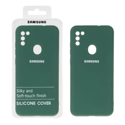 قاب نیو سیلیکون محافظ لنزدار RFF مدل Samsung Galaxy A11 / M11 - سبز (پک دار)