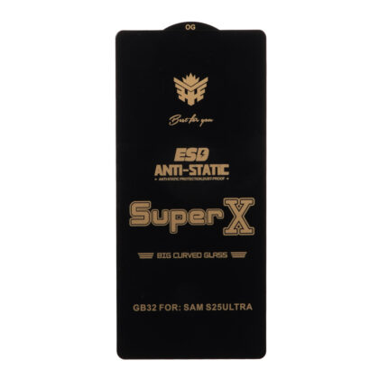 محافظ صفحه نمایش آنتی استاتیک Full Cover Super X مدل Samsung Galaxy S25 Ultra