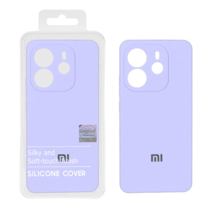 قاب سیلیکونی پاک کنی اورجینال Master Quality مدل Xiaomi Redmi Note 14 4G - یاسی (پک دار)
