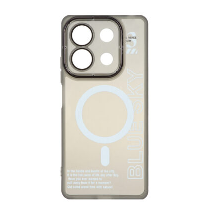 قاب Diamond Space طرح مگ سیف لنز گلس دار Xiaomi Redmi Note 13 Pro 5G / Poco X6 5G - مشکی - MPS