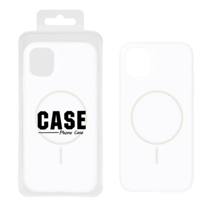قاب سیلیکونی پاک کنی اورجینال درجه یک MagSafe مدل Apple iPhone 11 - سفید (پک دار)