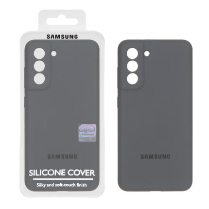 قاب سیلیکونی پاک کنی اورجینال Master Quality مدل Samsung Galaxy S21 FE - خاکستری (پک دار)