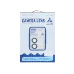 محافظ لنز رینگی اورجینال Akam شابلون دار Apple iPhone 16 / iPhone 16 Plus - آبی روشن (پک دار)