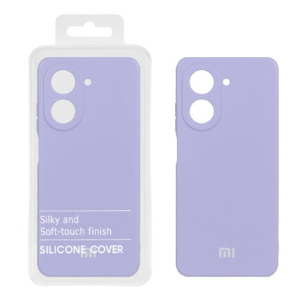 قاب نیو سیلیکون محافظ لنزدار RFF مدل Xiaomi Redmi A5 / Poco C71 - یاسی (پک دار)