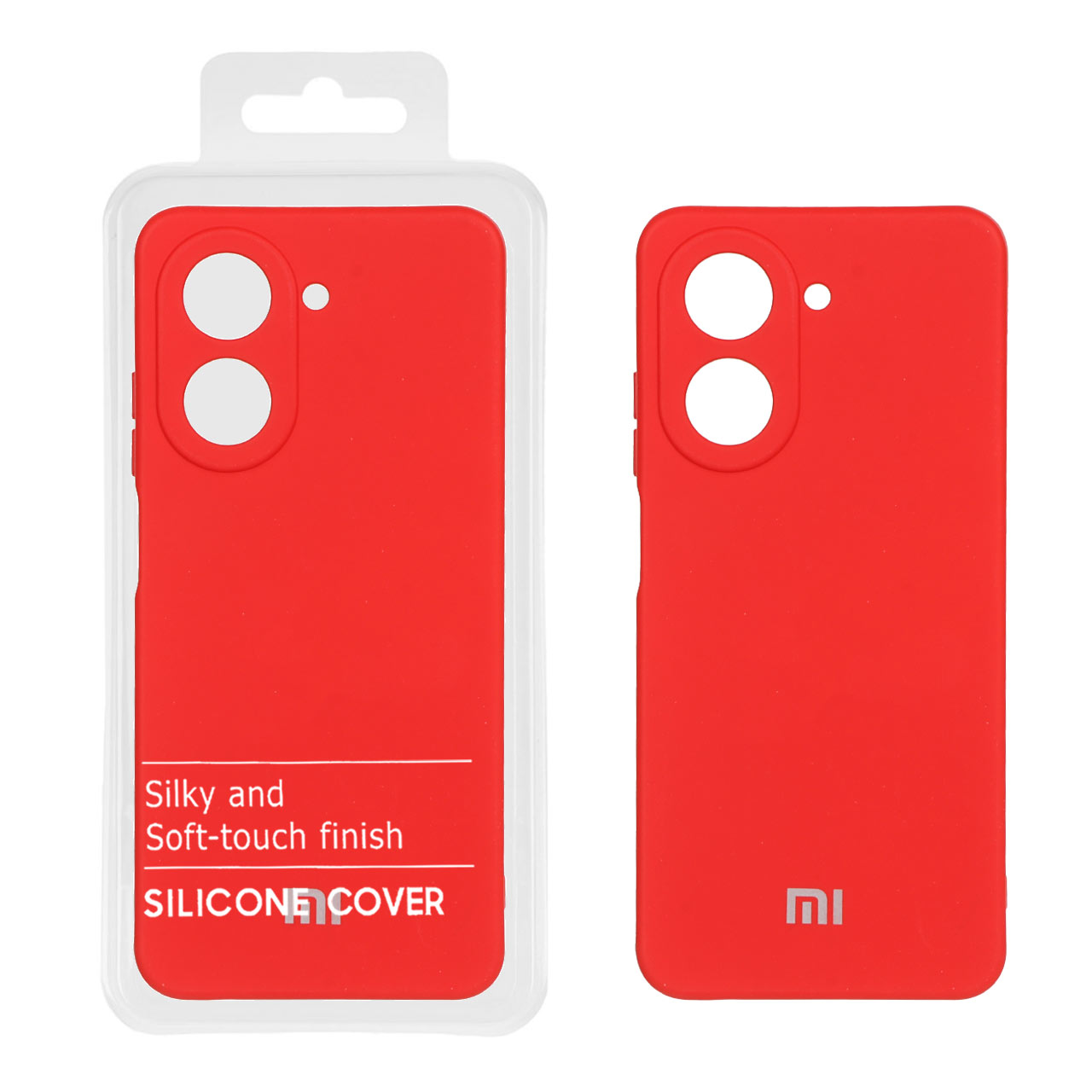 1385804 قاب نیو سیلیکون محافظ لنزدار RFF مدل Xiaomi Redmi A5 / Poco C71 - قرمز (پک دار) - تصویر 1
