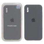 قاب سیلیکونی پاک کنی اورجینال Master Quality مدل Apple iPhone X / iPhone XS - خاکستری (پک دار)