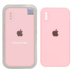 قاب سیلیکونی پاک کنی اورجینال Master Quality مدل Apple iPhone X / iPhone XS - صورتی (پک دار)