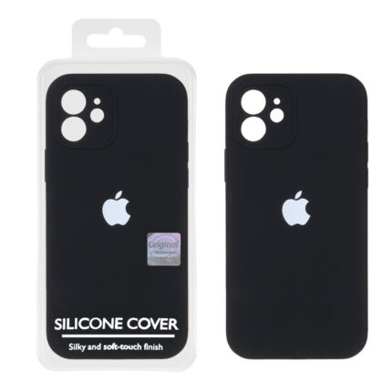 قاب سیلیکونی پاک کنی اورجینال Master Quality مدل Apple iPhone 12 - مشکی (پک دار)