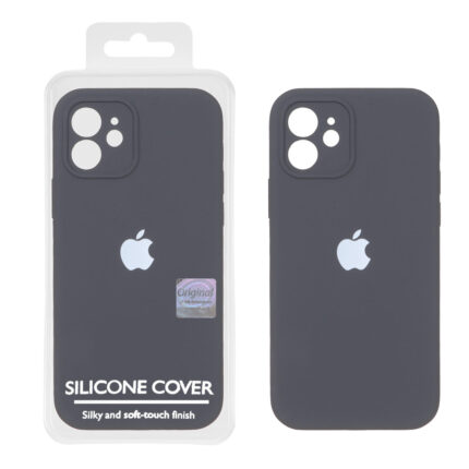 قاب سیلیکونی پاک کنی اورجینال Master Quality مدل Apple iPhone 12 - خاکستری (پک دار)